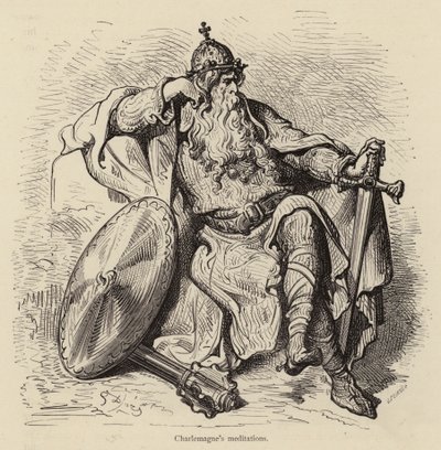 Meditazioni di Carlo Magno da Gustave after Dore